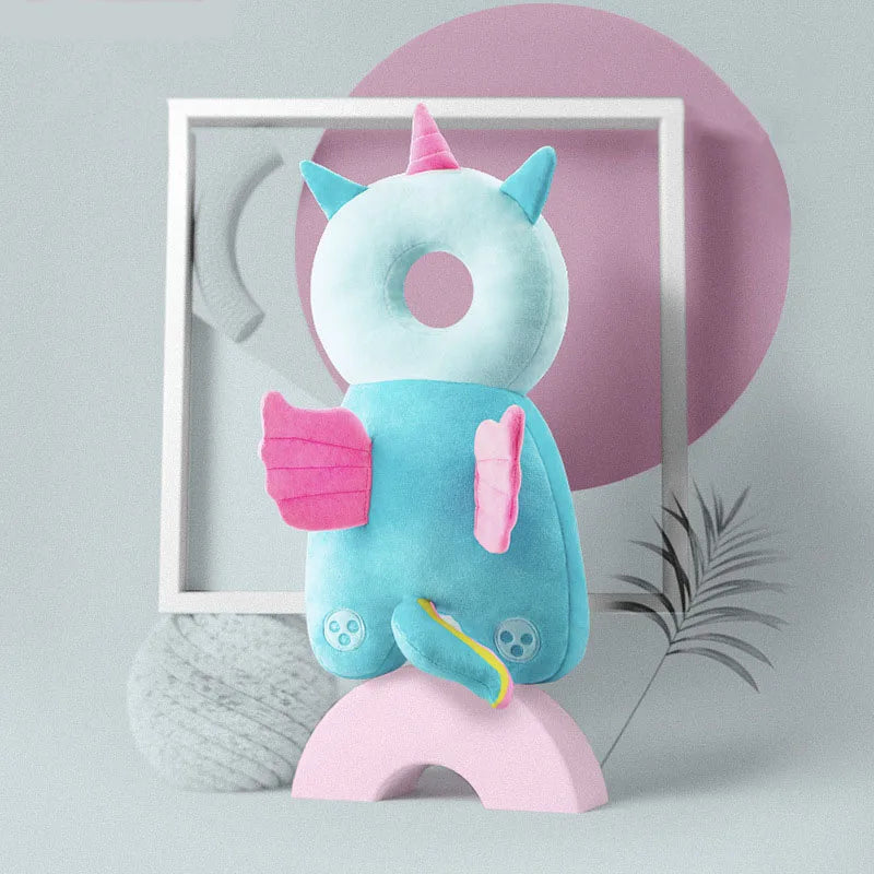 Coussin de Protection pour la Tête de Bébé - Sac à Dos Anti-Chute en Coton PP Doux, Dessin Animé | Protection Sécurité Enfant 1-3 Ans - le coffre a jouets- 1