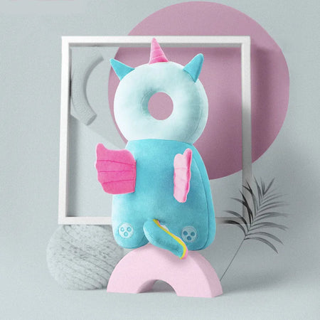 Coussin de Protection pour la Tête de Bébé - Sac à Dos Anti-Chute en Coton PP Doux, Dessin Animé | Protection Sécurité Enfant 1-3 Ans - le coffre a jouets- 1