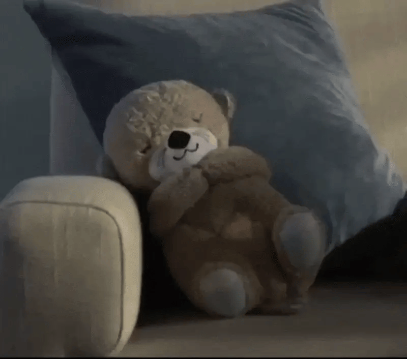 Ours Respirant avec Musique, Lumières et Sons | Compagnon de Sommeil Doux